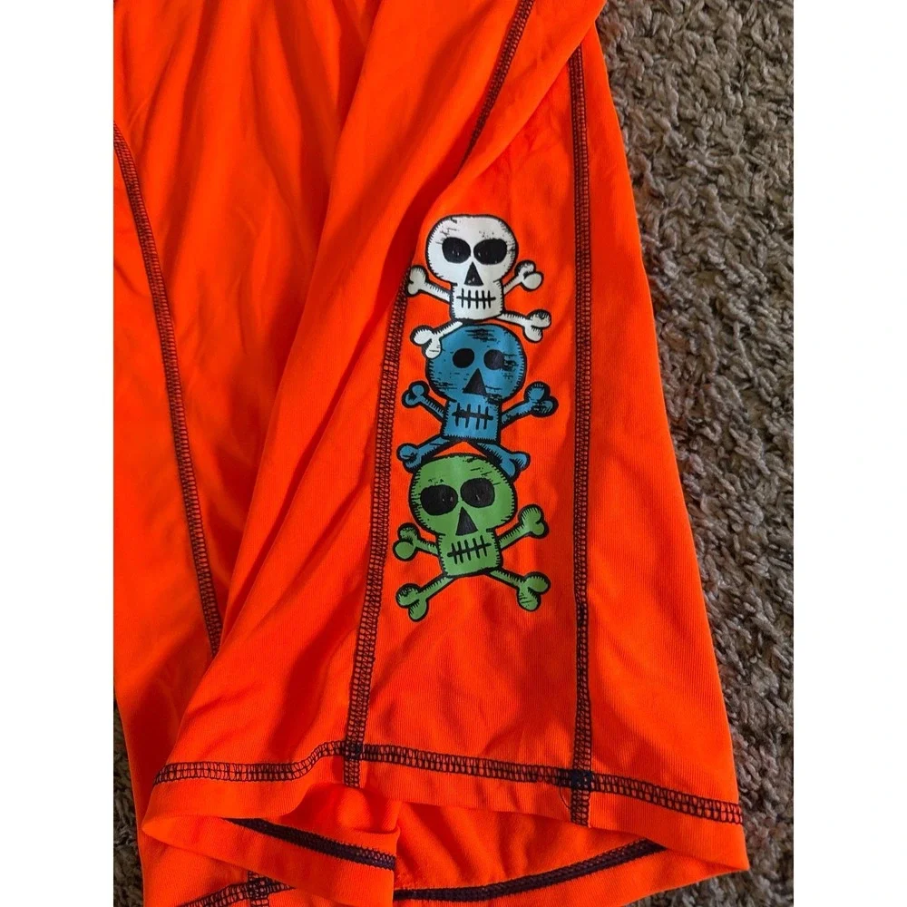 Children's Place Boys Orange‎ Short Sleeve Swim Shirt Size 10/12